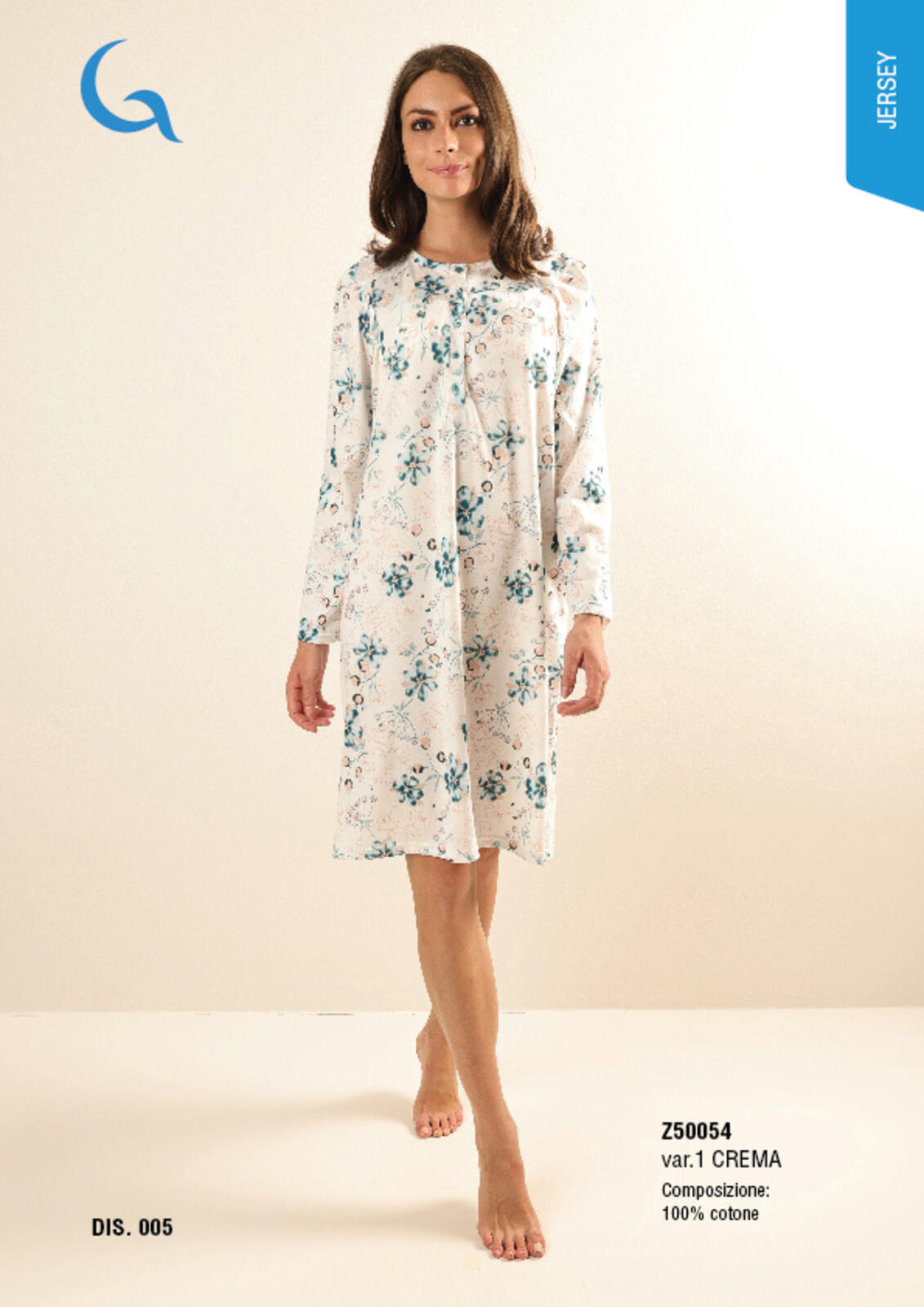CAMICIA NOTTE M/L DONNA Z50054 Tellini S.r.l. Wholesale Clothing
